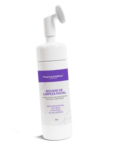 Mousse de limpeza facial